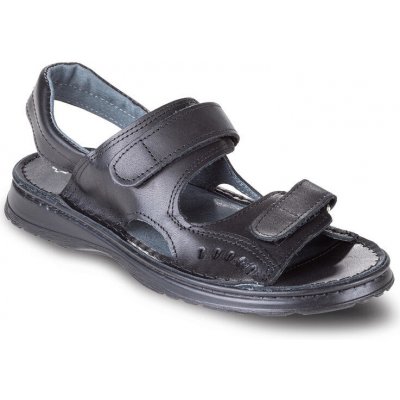 Pánské kožené sandály černé – Zboží Dáma