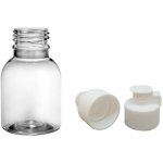 Tera Plastová lahvička, lékovka čirá s bílým dávkovacím víčkem 50 ml – Zboží Dáma