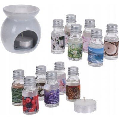 Excellent Houseware Aroma lampa keramická 7,5 cm bílá – Sleviste.cz