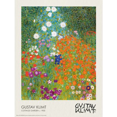 Plakát, Obraz - Cottage Garden (1905), Gustav Klimt, 45 × 60 cm – Zboží Dáma