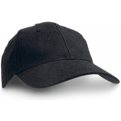 CHRISTIAN. 100% Bavlněné plátno kšiltovky Černá – Sleviste.cz