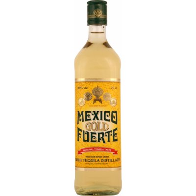 Mexico Fuerte Gold Tequila 38% 0,7 l (holá láhev) – Zboží Dáma