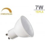 Optonica LED žárovka 7W 8xSMD2835 GU10 500lm teplá bílá STMÍVATELNÁ – Zboží Mobilmania