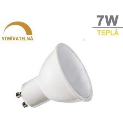 Optonica LED žárovka 7W 8xSMD2835 GU10 500lm teplá bílá STMÍVATELNÁ – Zboží Mobilmania