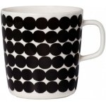 Marimekko Hrnek Oiva Räsymatto černý 400 ml – Zboží Dáma