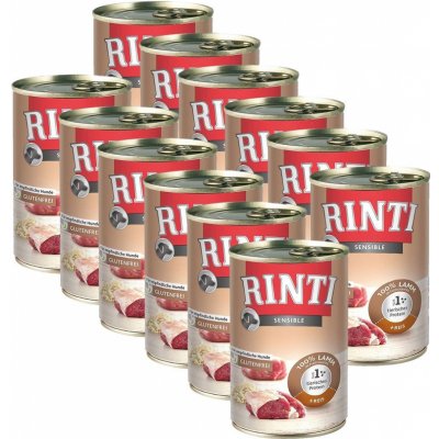 Rinti Sensible jehně a rýže 12 x 400 g – Hledejceny.cz