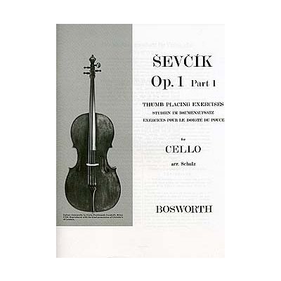 Bosworth Noty pro cello Thumb Placing Exercises for Cello Op.1 Part 1