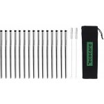 Ecocare Ekologická kovová brčka Srdce Stříbrná 15 ks – Hledejceny.cz