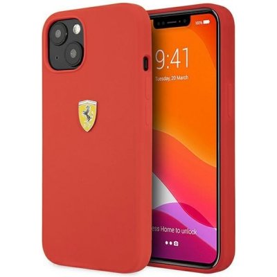 Pouzdro Ferrari iPhone 13 Mini red Silicone