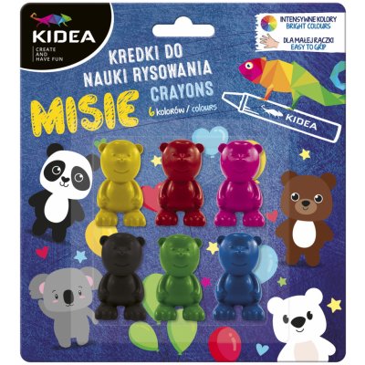 Kidea voskovky medvídci 6 barev – Hledejceny.cz