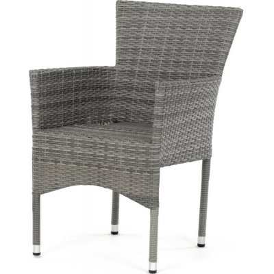 Autronic Zahradní židle GRILON kov, polyratan Šedá – Hledejceny.cz