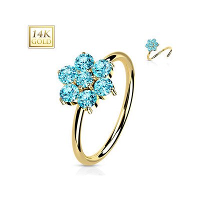 Šperky4U zlatý piercing do nosu kruh ZL01264-YG – Hledejceny.cz