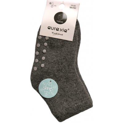 Dětské vlněné termo ponožky s vlnou Alpaka mix barev Tmavě šedá – Hledejceny.cz