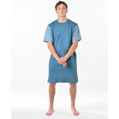 Gino pánská noční košile krátký rukáv 79202P měsíc dunaj – Sleviste.cz