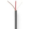 vodič Nedis mikrofonní kabel 2x 0.125 mm cívka 100 m (COTR15011GY100)