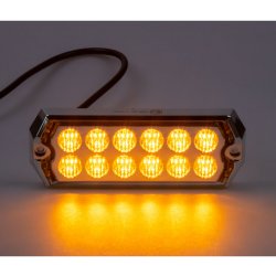 PROFI LED výstražný pruh 12/24V 9W modrý, R10