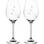 Swarovski Preciosa Bohemia Crystal bílé víno přátelská souprava paprsky 2 x 360 ml – Hledejceny.cz