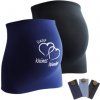 Těhotenský pás Mamaband Belly Band 2-Pack Our Little Miracle 3-Pack Pants Extension černá tmavě modrá