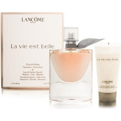 Lancôme La Vie Est Belle EDP 50 ml + EDP 50 ml + tělové mléko 50 ml pro ženy dárková sada – Zbozi.Blesk.cz