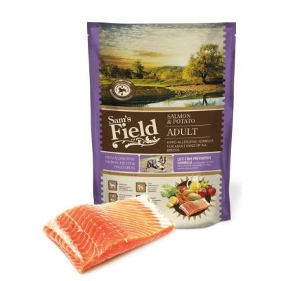 Sam's Field Low Grain Adult Salmon & Potato 0,8 kg – Zbozi.Blesk.cz