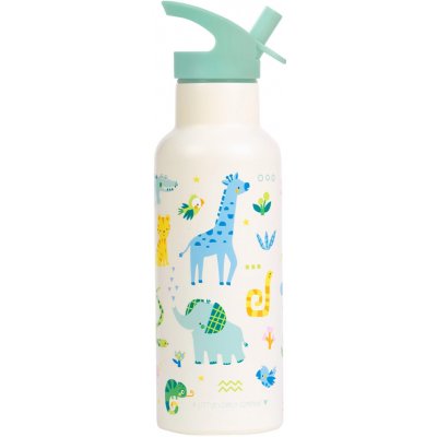 A Little Lovely Company nerezová láhev na pití džungle 500 ml – Zboží Mobilmania
