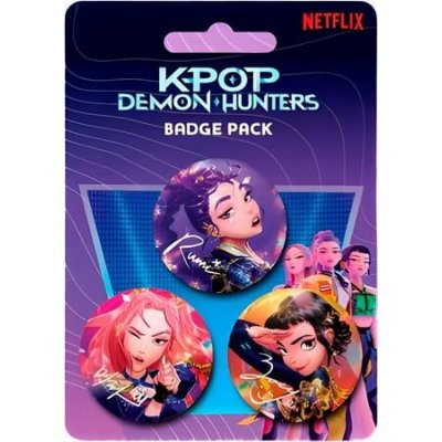 Pyramid International Sada placek KPop Demon Hunters (3 ks) – Zboží Dáma Pyramid International Sada placek KPop Demon Hunters (3 ks) – Zboží Dáma