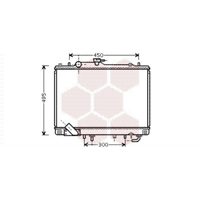 Chladič vody pro motor VAN WEZEL 32002157