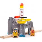 Bigjigs Rail Tunel s majákem a heliportem – Zboží Dáma