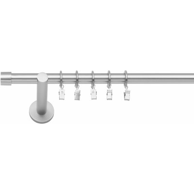 Dekodum Jednořadá moderní garnýž Luna 19 mm matný chrom 260 cm – HobbyKompas.cz
