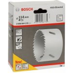 Pilová vrtací korunka - děrovka na kov, dřevo, plasty Bosch HSS - BiM pr. 114mm, 4 1/2" (2608584133) – Zboží Mobilmania