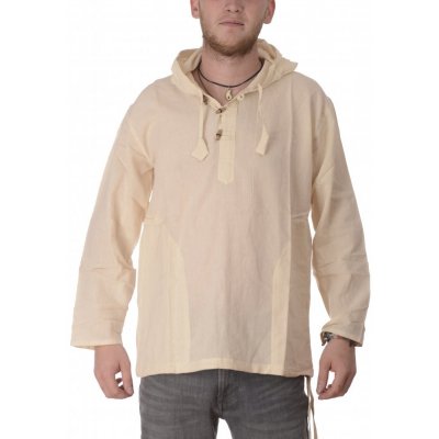 Kurta košile s kapucí Natural