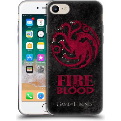 Pouzdro HEAD CASE Apple iPhone 7 Hra o trůny - Sigils Targaryen - Fire and Blood – Zbozi.Blesk.cz