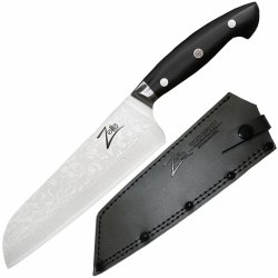 Zelite Infinity by Klarstein Executive-Plus 7" nůž santoku 61 HRC damašková ocel Černá