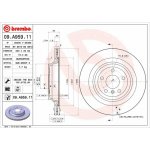 BREMBO brzdový kotouč 09.A959.11, sada 2 ks