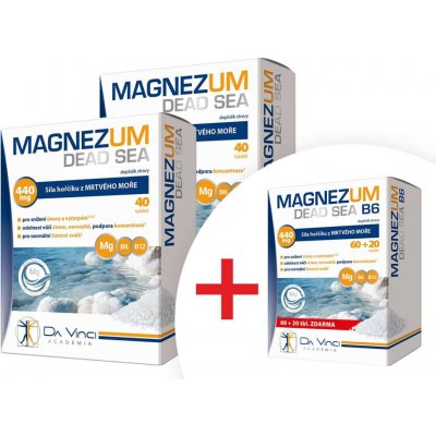 DaVinciAcademia Magnezum Dead Sea 4 x 40 tablet – Hledejceny.cz