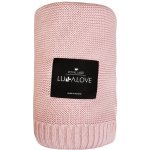 Lullalove Bambusová dečka Pudrová růž Úplet klasický – Sleviste.cz