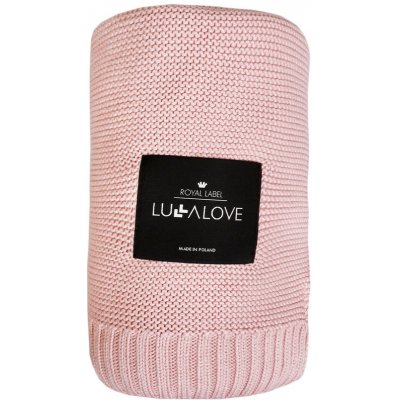 Lullalove Bambusová dečka Pudrová růž Úplet klasický – Sleviste.cz