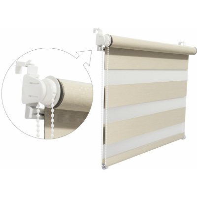 Zebra-shop DEN A NOC MINI zatemňující Krémový melír BH 2901 150x30 cm bílá – Zbozi.Blesk.cz