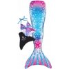 Dětský karnevalový kostým Set mořská panna FROZEN + mono ploutev Růžová