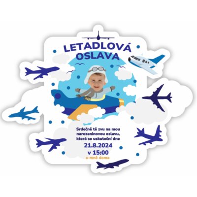 Personal Personal Personalizované pozvánky Letadlová oslava – Zboží Dáma