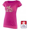 Dámská Trička Bambusové tričko prodloužené cats růžová