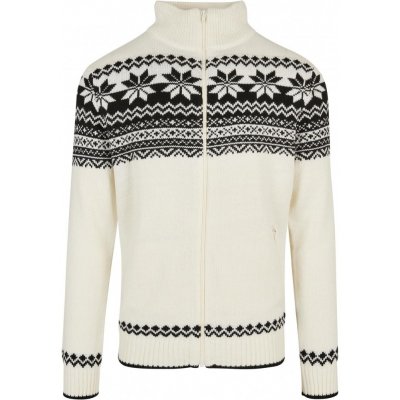 Brandit svetr cardigan Norweger bílá – Zboží Dáma