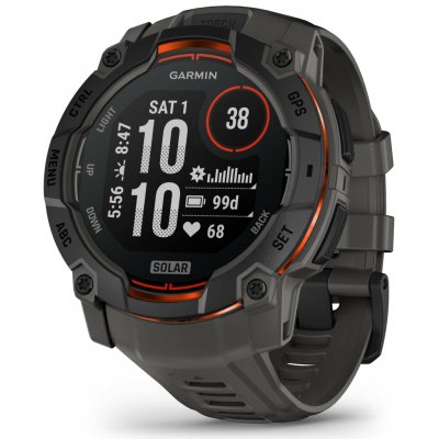 Garmin Instinct 3 50mm Solar Black/Charcoal band 010-02935-00 – Zboží Živě