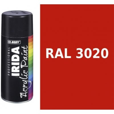 HB Body Irida akrylátový sprej 400 ml RAL 3020 – Zbozi.Blesk.cz