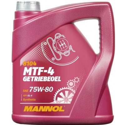 MANNOL MTF-4 GETRIEBEOEL 75W80 API GL4 - olej převodový syntetický 4L (75W-80) – Hledejceny.cz