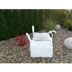 JUTA Vak Big Bag 165070 343L 70 x 70 x 70cm, otevřený rovné dno bílý – Zboží Dáma