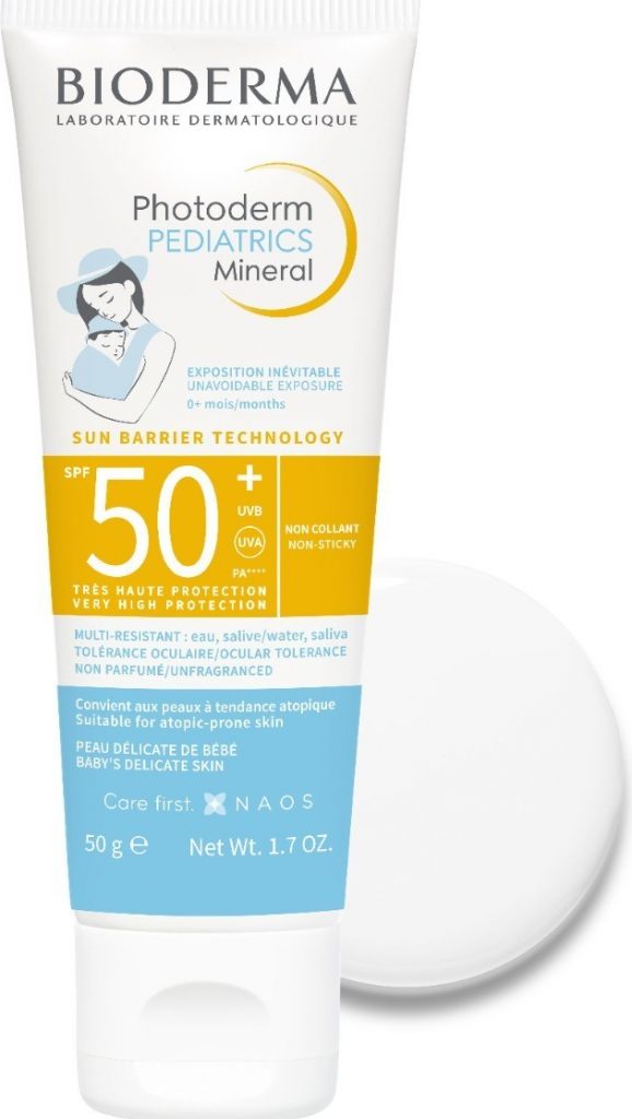 Bioderma Photoderm minerální fluid s filtrem SPF50 pro děti 50 g