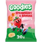 Goodies křupky srdíčka banán a jahoda 30 g – Sleviste.cz