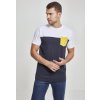 Pánské Tričko Urban Classics s kapsičkou modrá námořní bílá žlutá