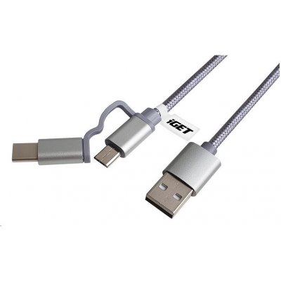 iGET G2V1 USB kabel 2v1 1 m – Zbozi.Blesk.cz